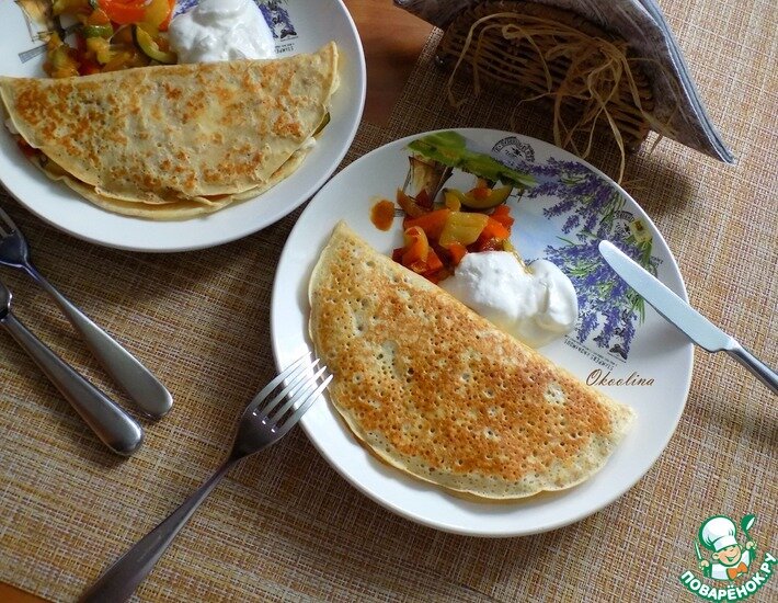 Полезные свойства БЛИНЫ С ОВОЩАМИ И СЫРОМ