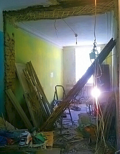 Так выглядел результат сноса всех стен