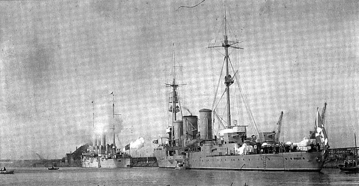 "Аврора" в Свинемюнде, 1929 г.