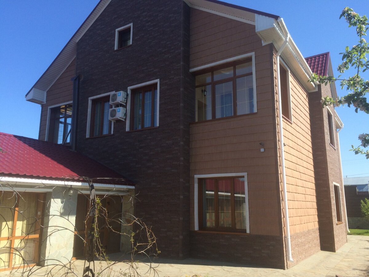  ФАСАД ДОМА отделан ПАНЕЛЯМИ THE FOUNDRY В Д. РОМАНОВКА, Г. УФА