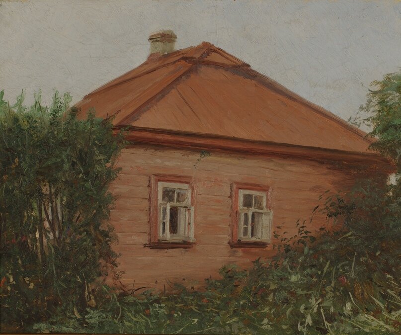 В. М. Максимов. Михайловское. Домик няни с северной стороны. 1898 г.