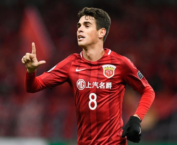 Оскар (атакующий полузащитник) Шанхайской команды SIPG. (Изображение: Getty)