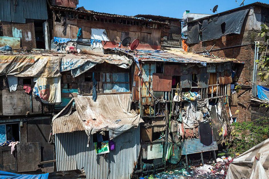 Трущобы в Гоа 