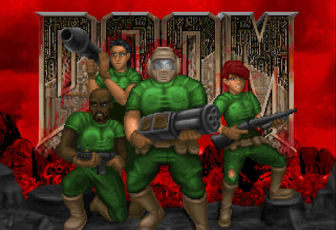 Реконструкция оригинальных героев в моде Doom: Delta