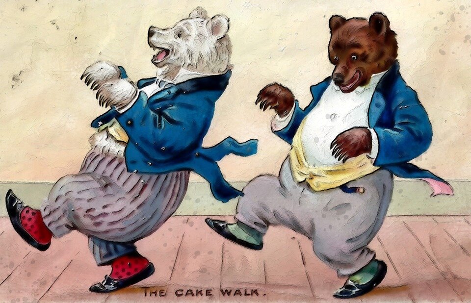 https://pixabay.com/illustrations/dancing-bears-the-cake-walk-bear-4427176/