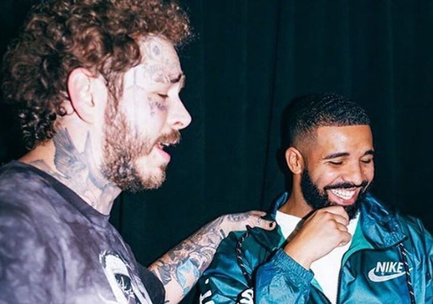 Дрейк и Post Malone 
Фото: Instagram