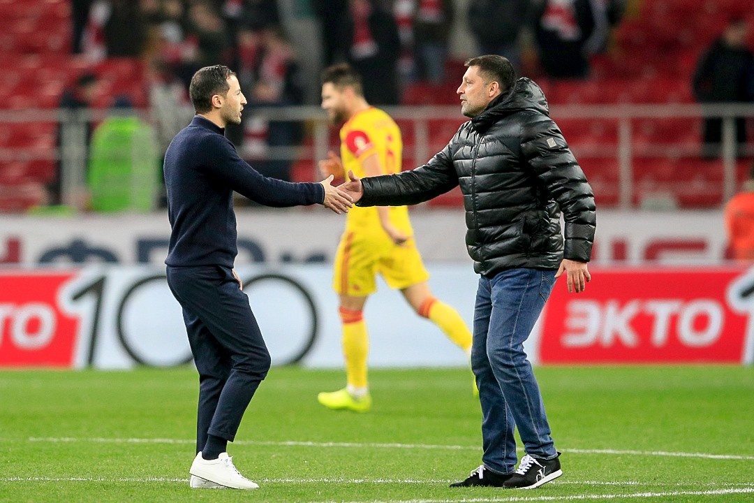 Спартак очень тяжело играет с командами Игоря Черевченко. Фото официального сайта ФК Спартак Москва.