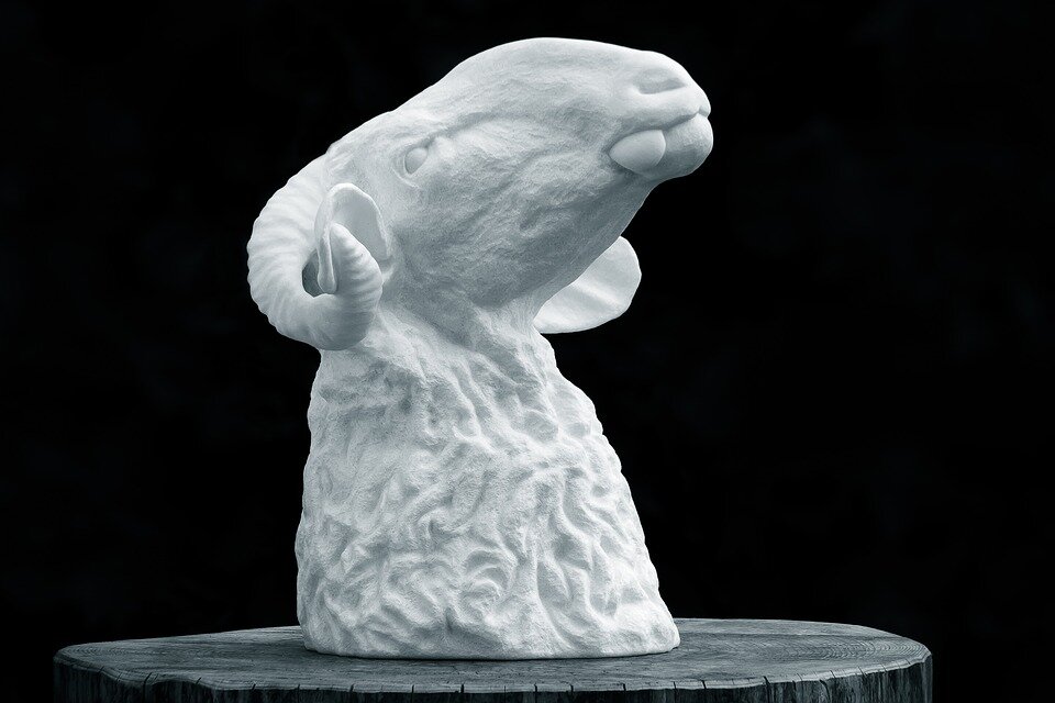 Овен из мрамора!