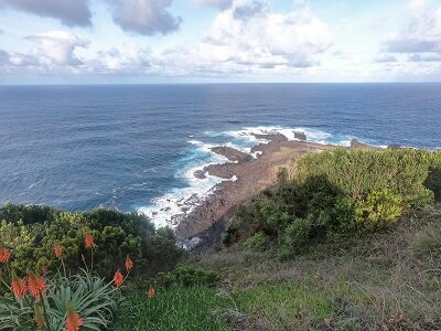 Вид на Атлантику с горячим океаном