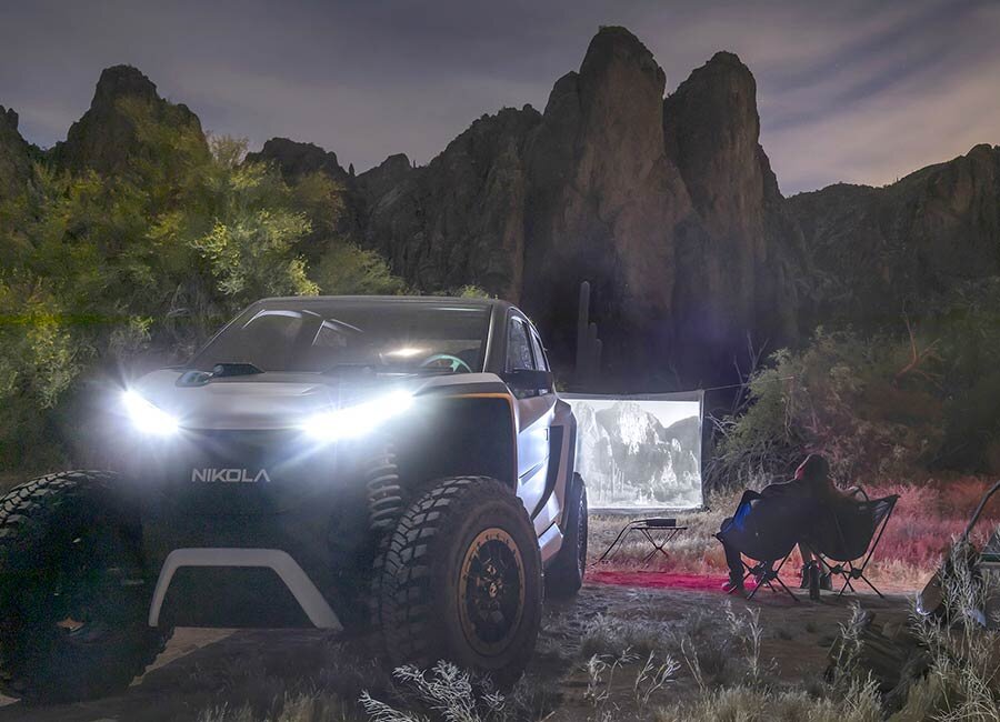 Nikola планирует предложить владельцам своего электро UTV три разные батареи: мощностью 75 кВт на 145 км пробега, 100 кВт на 190 км и, наконец, версию на 125 кВт, способную питать новинку на расстоянии до 240 км.