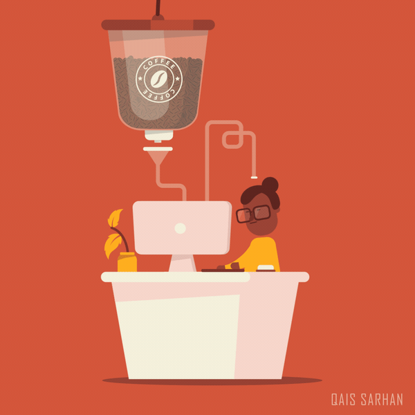 Кофе повышает работоспособность на очень краткий период времени, а дальше откат - и ощущение, что сил нет((
