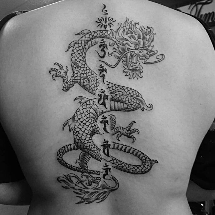 Татуировки китайского дракона: 10 лучших идей со значением и эскизами - Чемпионат