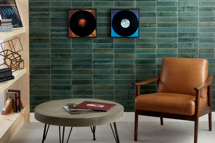 Плитка кабанчик в оттенке синего