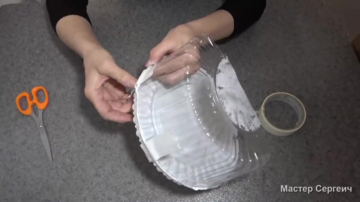 Поделка из крышки от торта