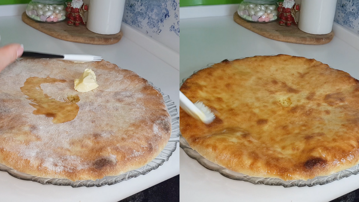 Традиционный осетинский пирог с сыром "УАЛИБАХ". Готовит осетинка🤗 ...