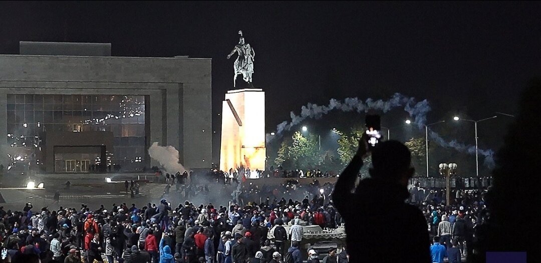 Столица Киргизии. Протесты