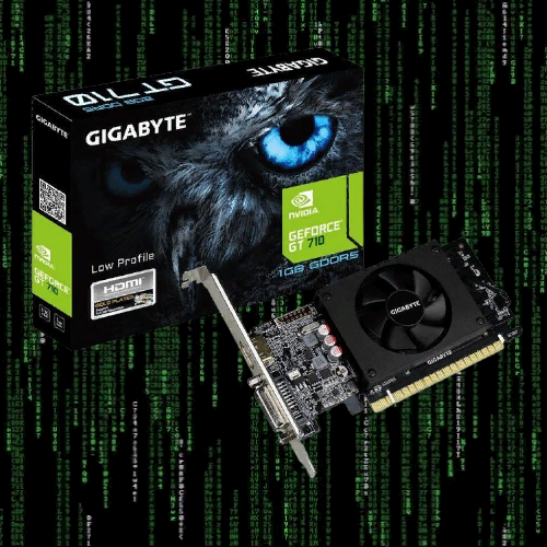 Коллаж автора. На фото видеокарта; GeForce GT 710