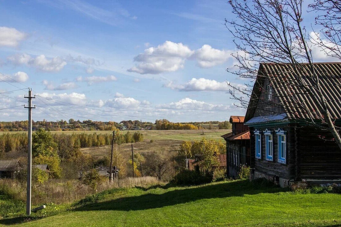 Русская деревня.
