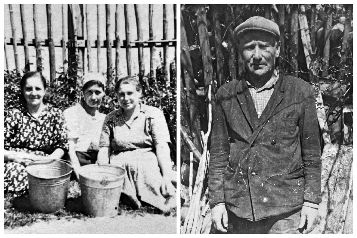 Уверен, что наши деревенские телятницы и доярки (на левом фото) и местный кладовщик (на правом фото) могли бы поведать много любопытного... Только (как у известного киноперсонажа) не в нашем совхозе и не в нашем районе! Фото из личного архива автора.