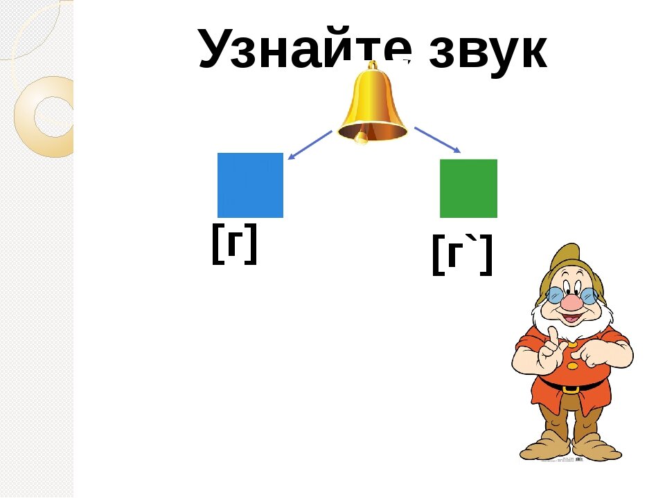 Звуковая схема буква г
