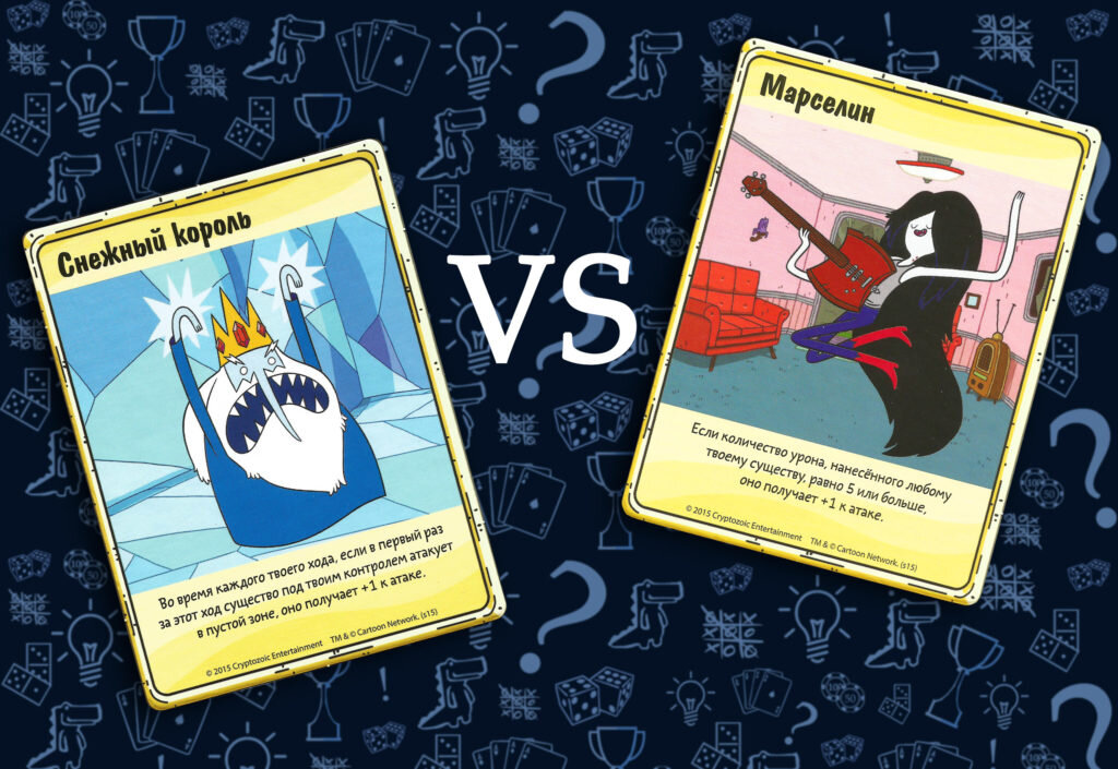 Настольная игра «Время приключений. Снежный, король против Марселин.» (rolethedice.ru Бросьте Кости)