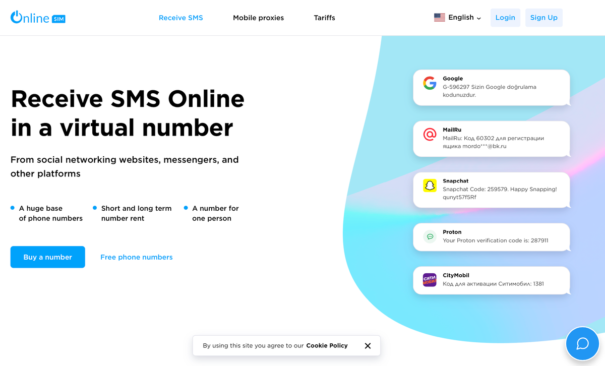 Https onlinesim io