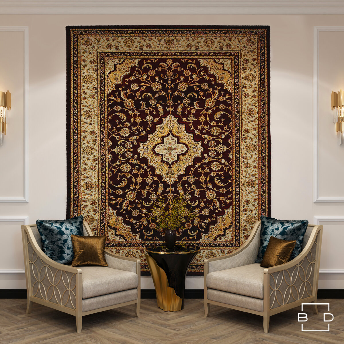 Дизайн-проект с элементами русской этники 