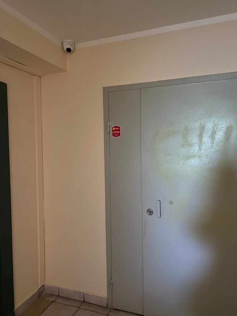 Дверь в квартиру оборудована камерой: Фото из архива Катерины Сычевой