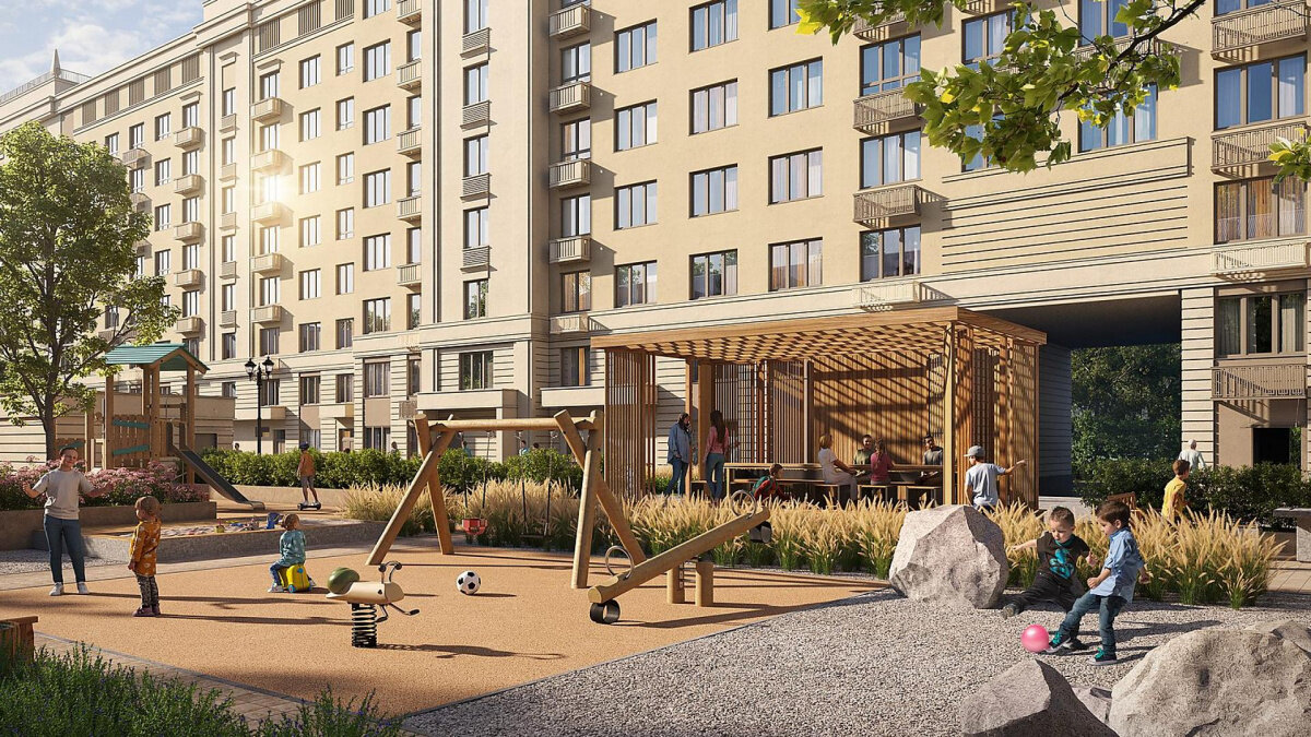 Проект благоустройства двора в ЖК «Дельвиг»