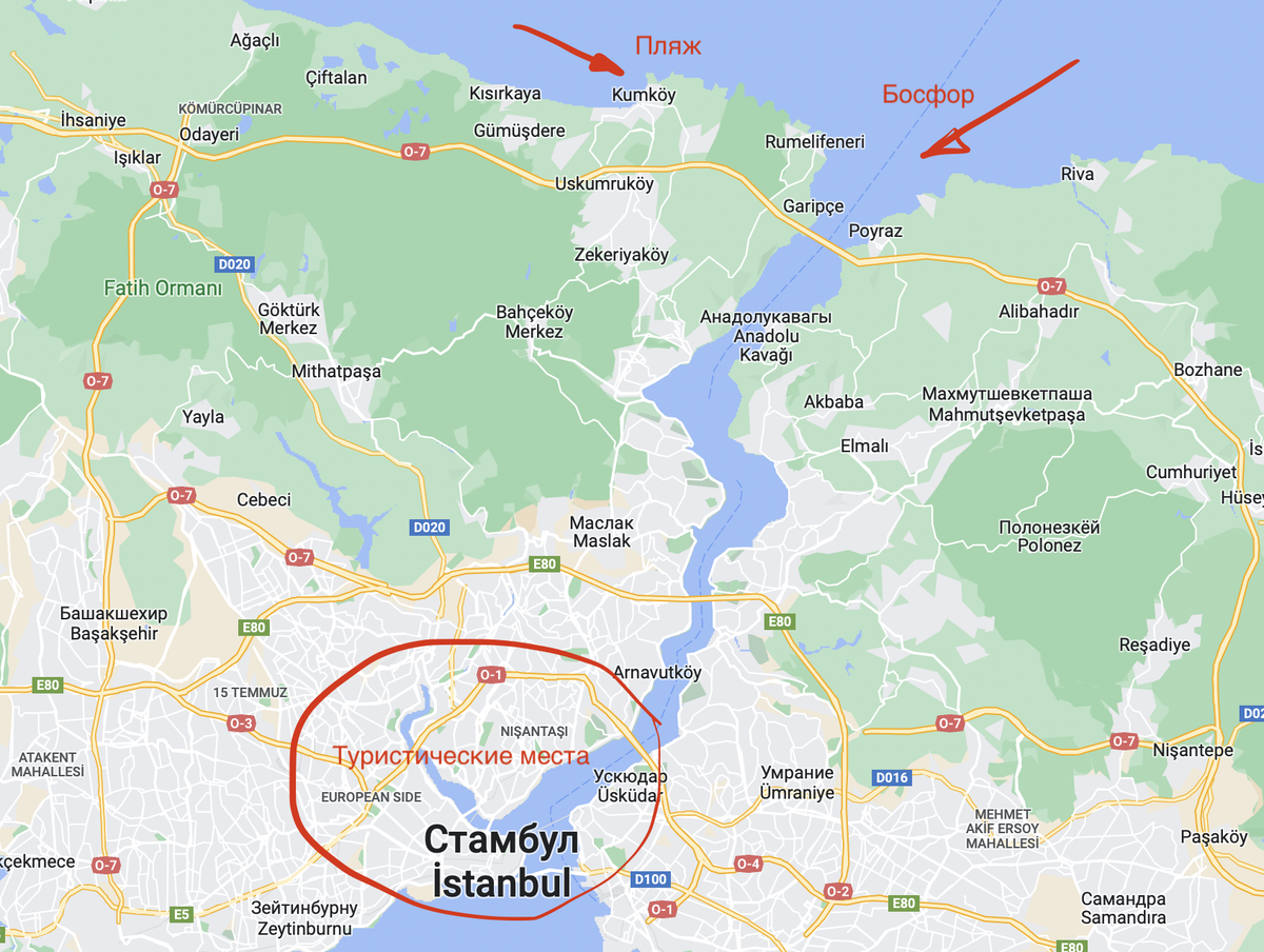 Чукурджума в стамбуле на карте