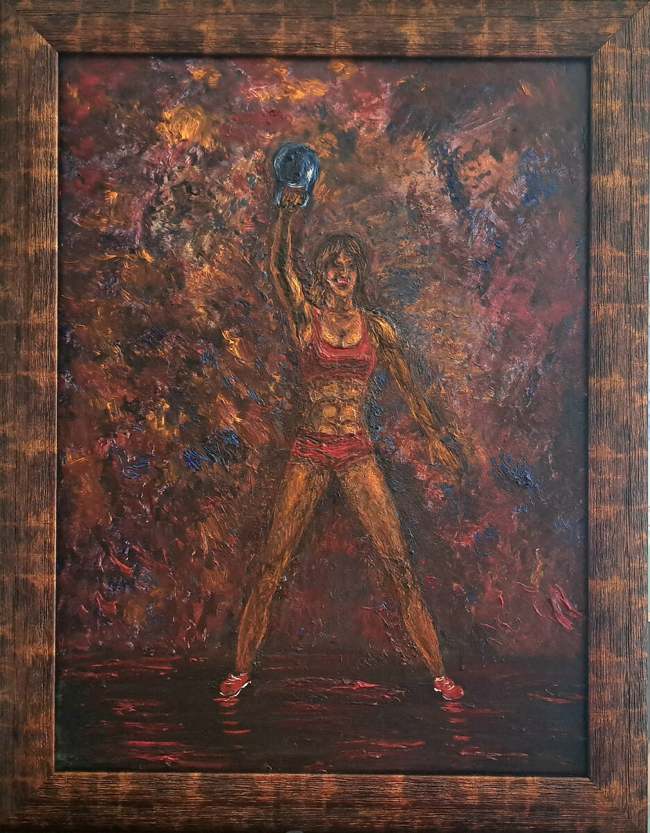 "Сила и красота"    х.м. 48х35       художник Алекс Вильдерман          картина продаётся