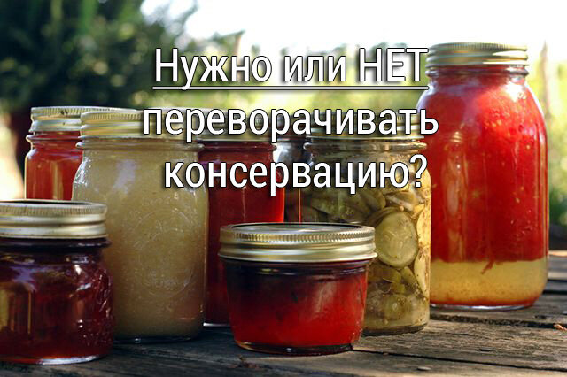 Нужно ли переворачивать консервацию? Зачем и почему.