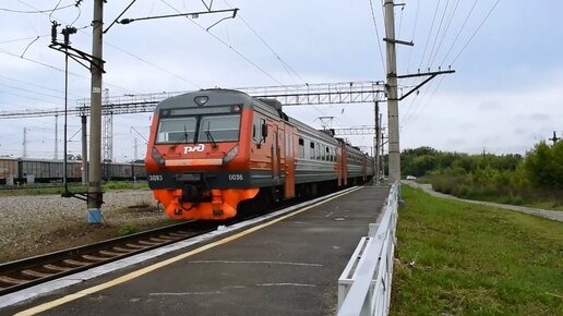 Электропоезд ЭД9Э-0036. Покатушки от Бешенцево до 22км+отправление.