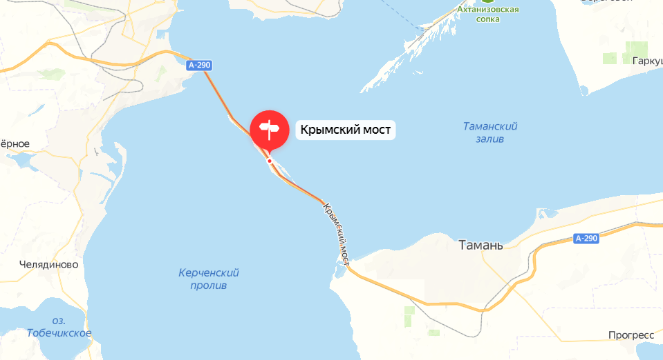 На карте мост Крымский Ростов и Сочи. Крымский мост на данный момент очередь на въезд в Крым.