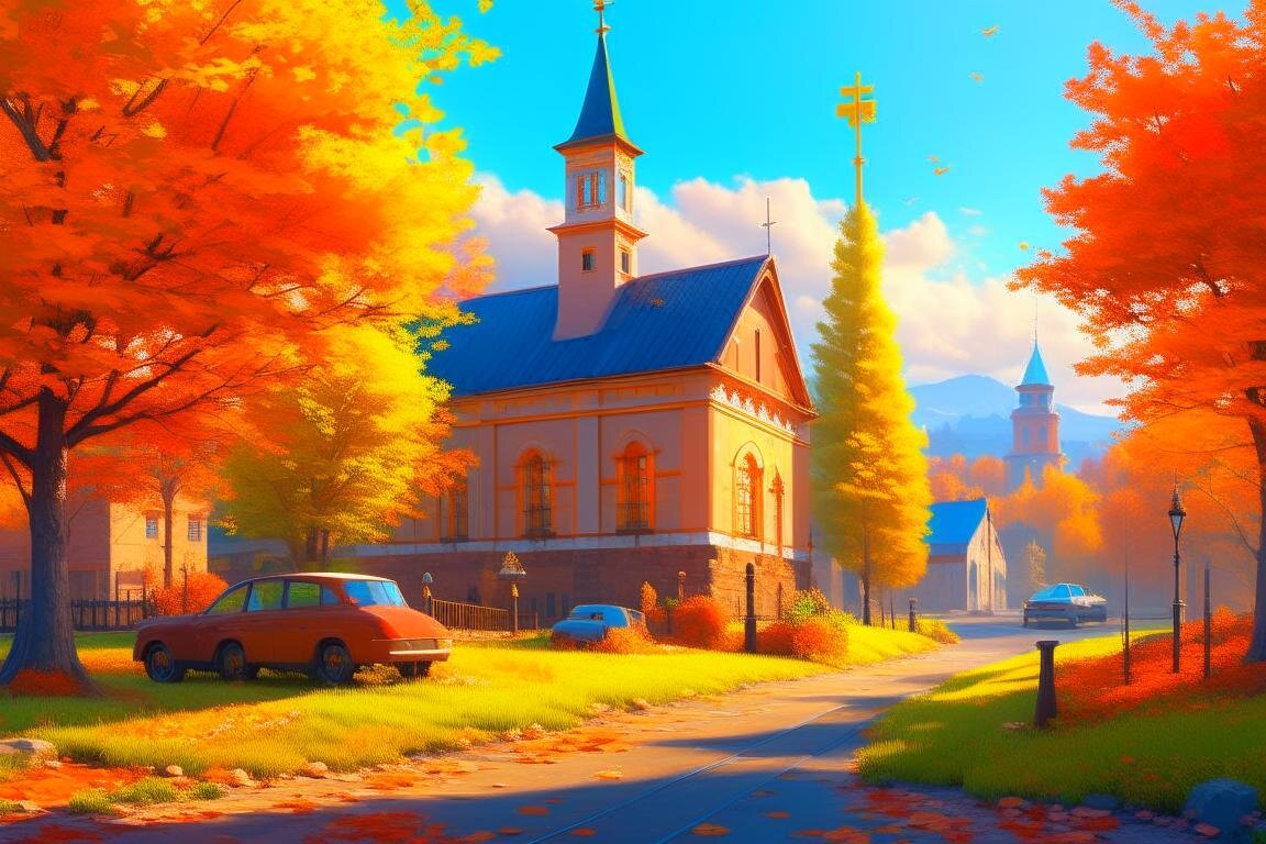 Золотая осень глазами ИИ