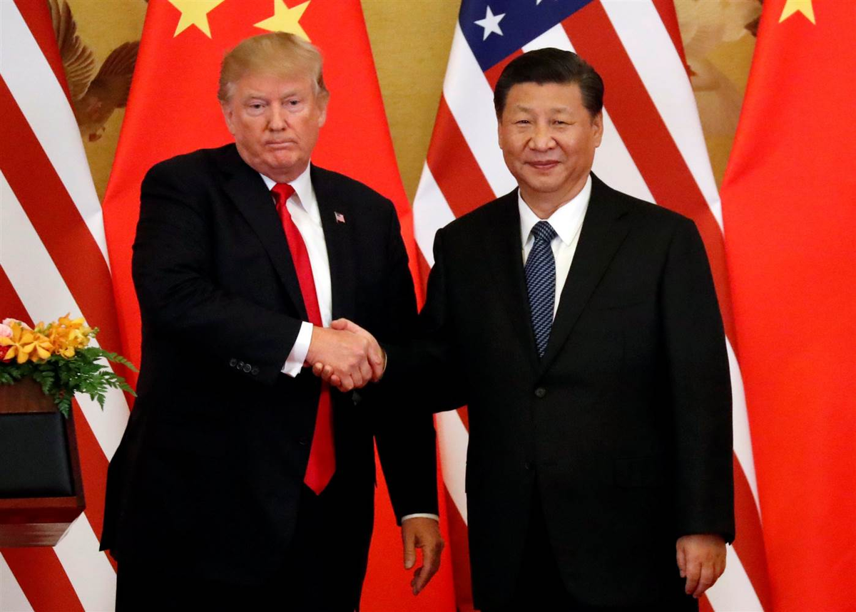 Китаю угрожают. Трамп и си Цзиньпин. Байден и си Цзиньпин.