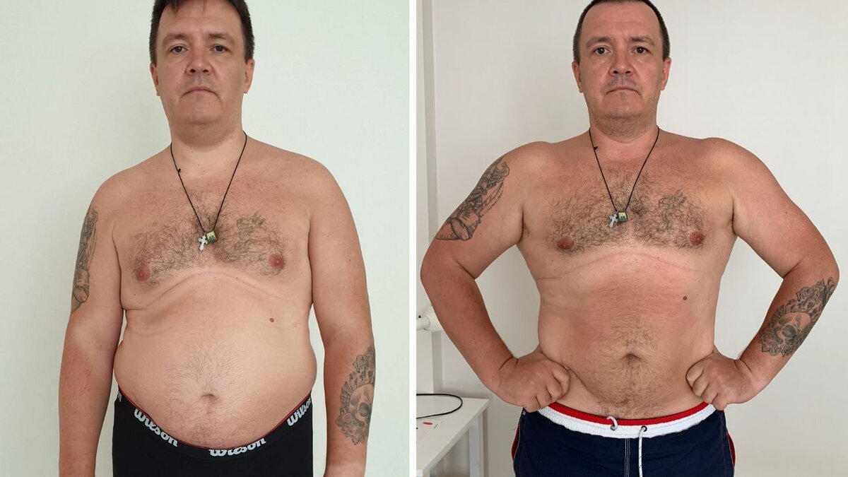 В 40 лет решил заняться спортом. Результат спустя два месяца диеты и тренировок