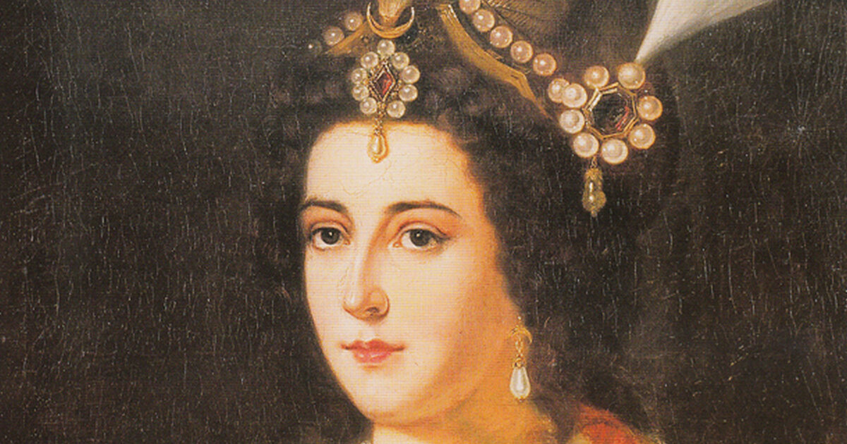 часть портрета Турхан Султан, ок. 1655-1657 годов