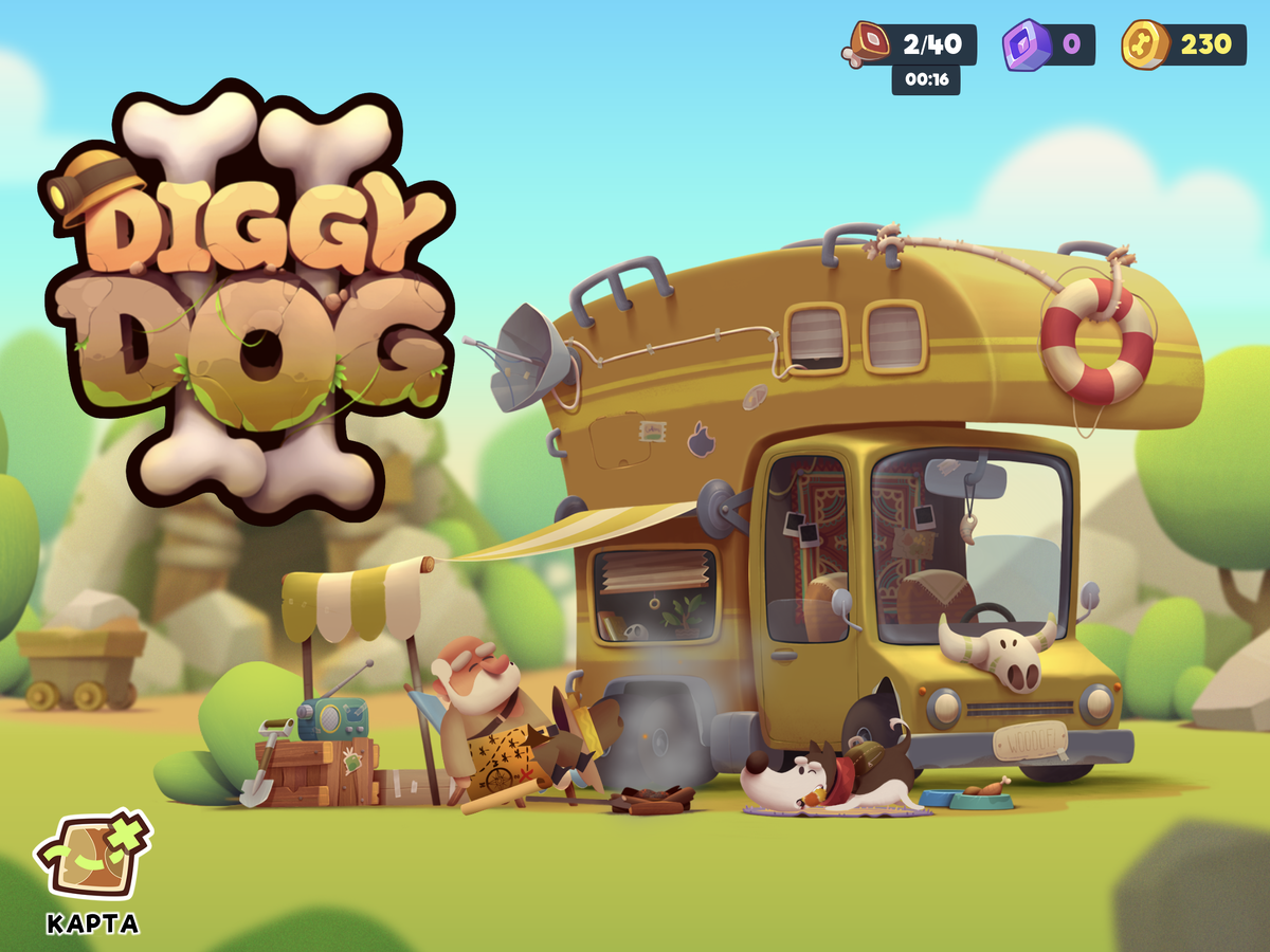 My Diggy Dog 2 — платформер о собаке-золотоискателе. На iOS уже вышел, на  Android скоро релиз. | Only Top Apps | Дзен