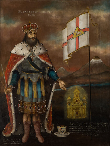 Царь Великой Армении  Трдат III-Олимпионик . Художник Мкртуум Овнатян. 