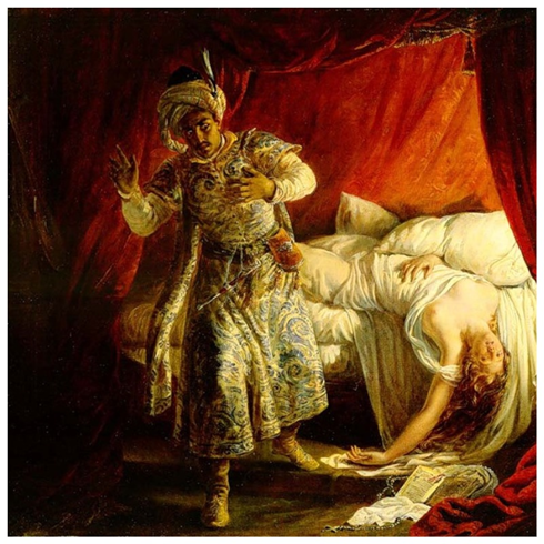 Alexandre-Marie Colin. Отелло и Дездемона