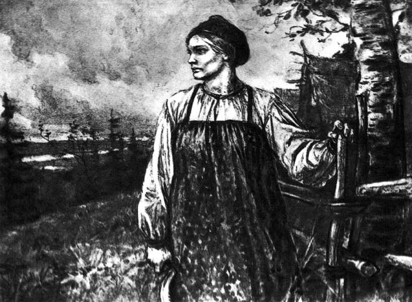 НА ЭТОЙ КАРТИНКЕ ВИДНА СИЛА И ВЕЛИЧИЕ РУССКОГО НАРОДА. НА ТАКИХ ВОТ ЖЕНЩИНАХ ДЕРЖАЛАСЬ РУССКАЯ ЗЕМЛЯ..