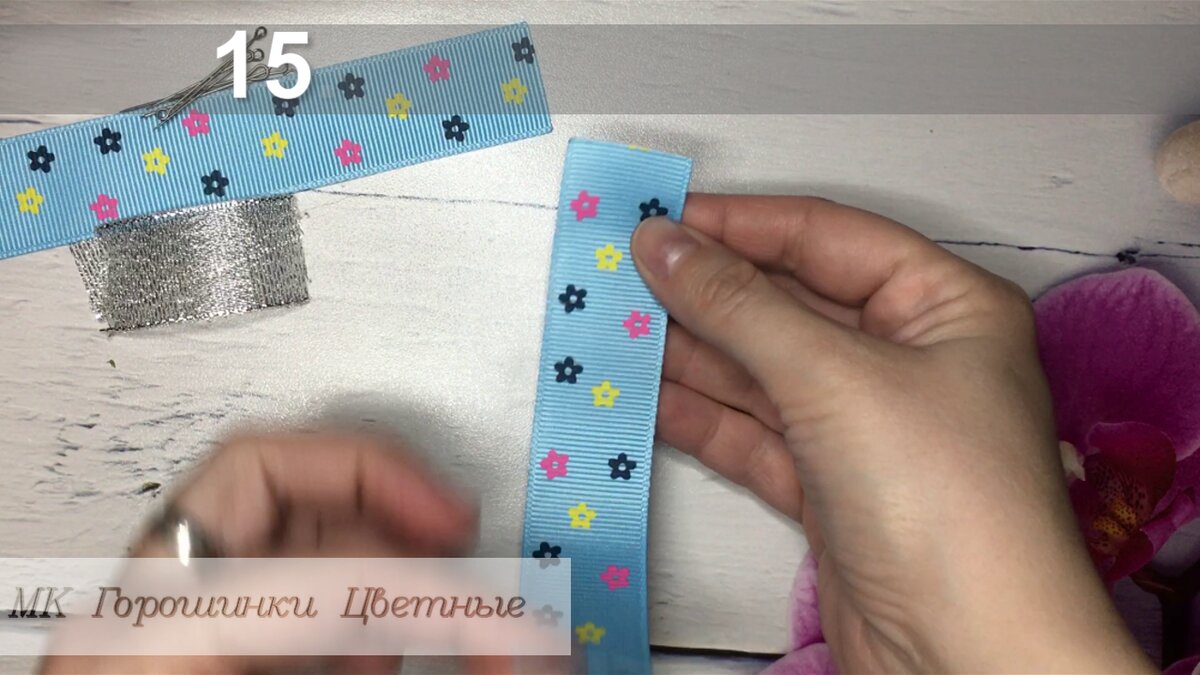 Простой бантик из репсовой ленты. DIY