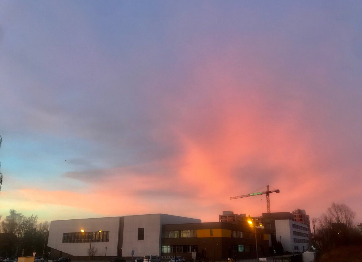 Это часть красивого вчерашнего заката. 