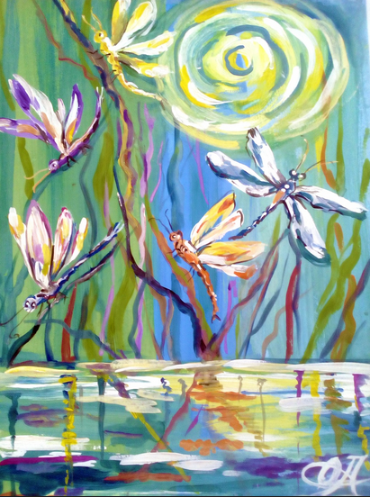 Картина нарисована в технике правополушарного рисования