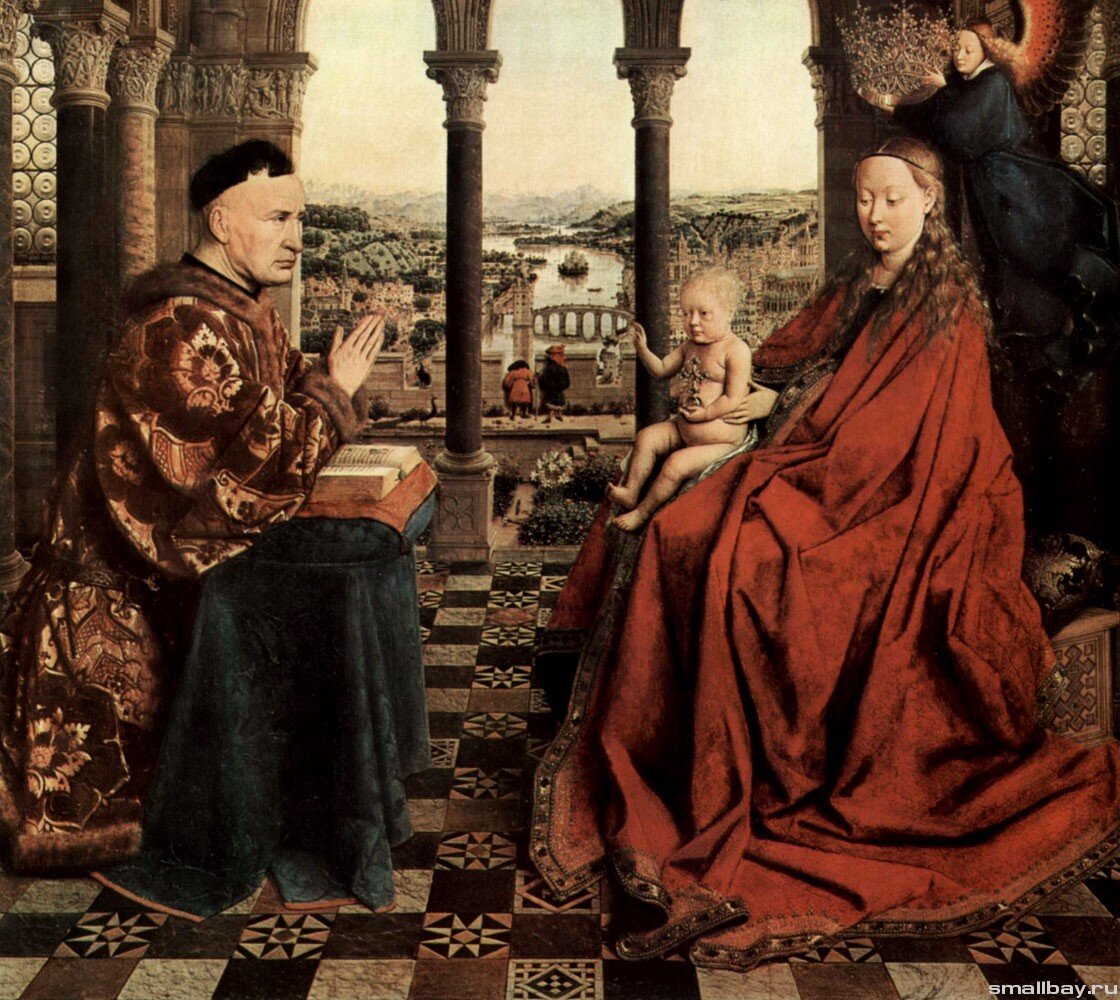 Мадонна канцлера Ролена, 1435