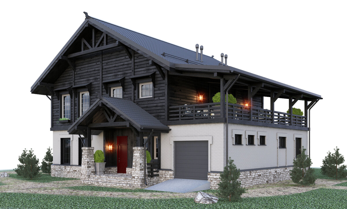 Переделка фасадов старого дома, вернее не совсем старого, просто лет 10 стоял недострой, из красного кирпича.