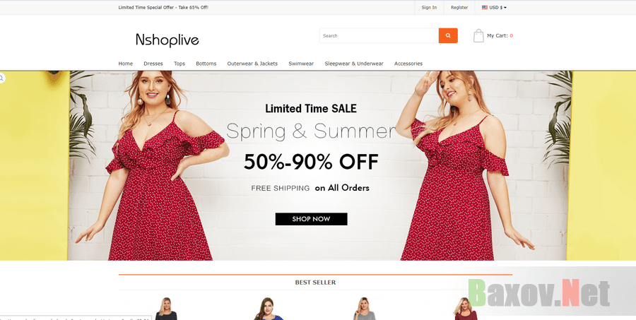 Фейковый интернет-магазин Nshoplive или как купить платье в 10 раз дороже - развод или правда. Честный отзыв от Baxov.Net