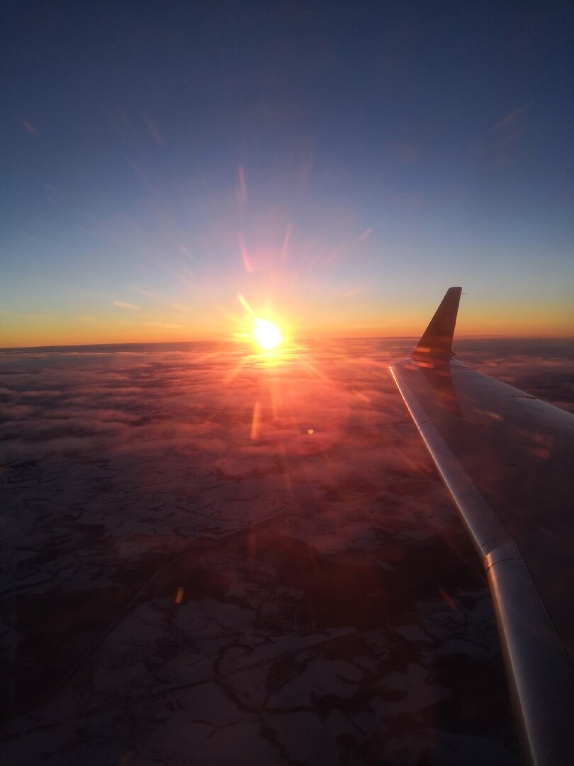 Первый полёт. Фото дочери