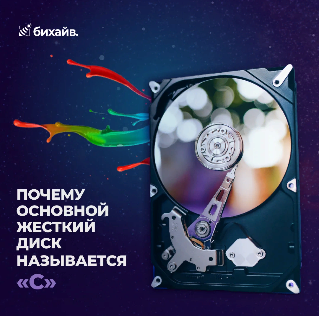 Почему основной жесткий диск называется "C"?